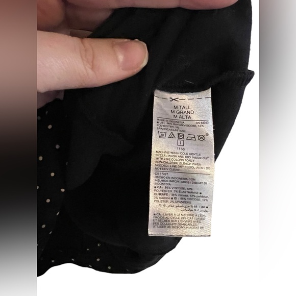 Old Navy tan and black polka dot midi dress - medium tall - Picture 4 of 5